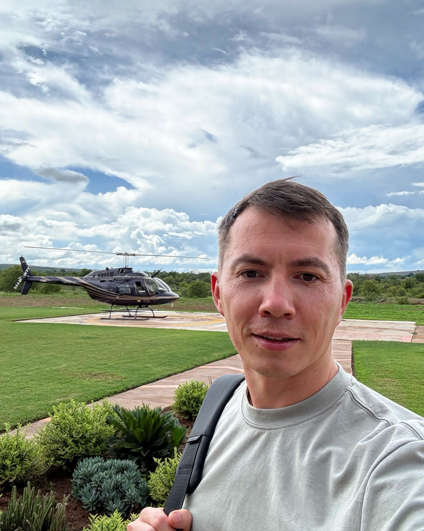 Ruský influencer a letecký bloger Pavel Koškin.