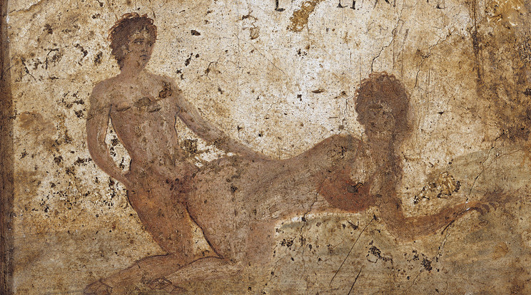 Így festett a szex a pompeji bordélyházban / Fotó: AFP