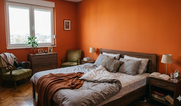 spavaća soba, ilustracija