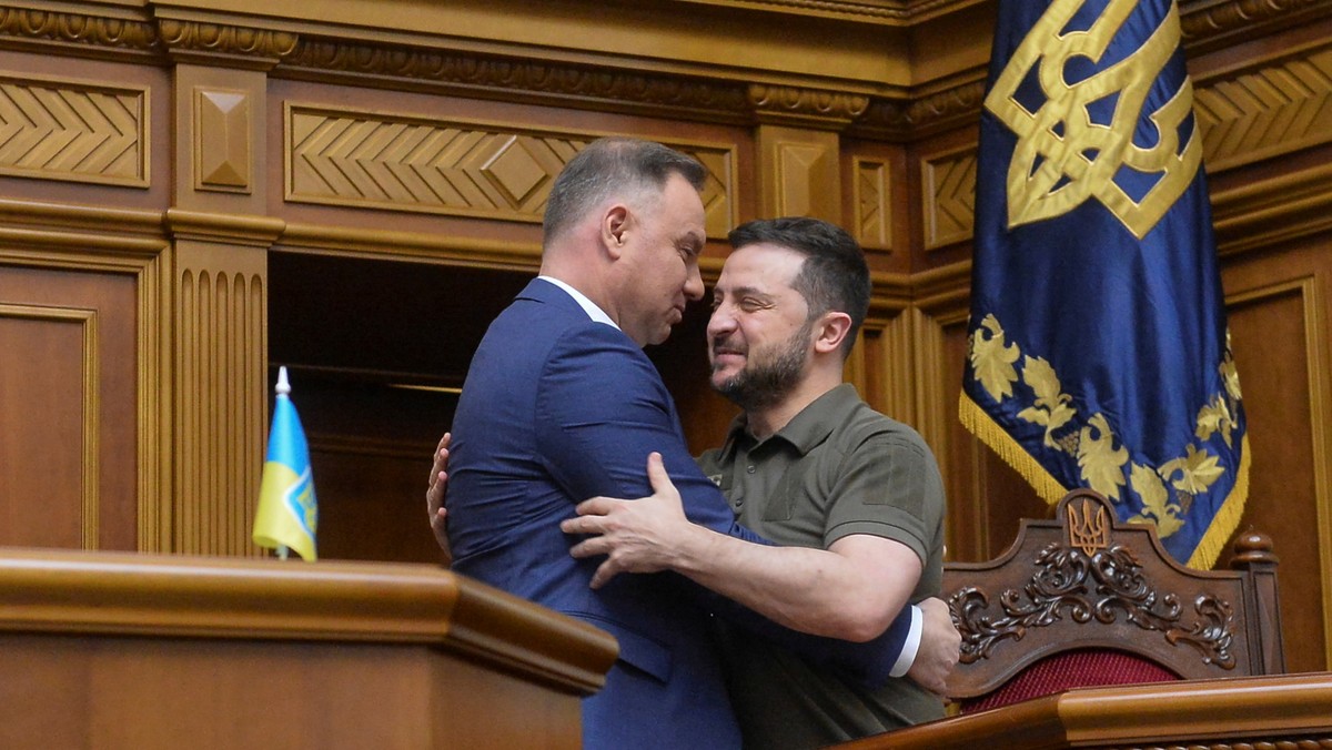 Wołodymyr Zełenski i Andrzej Duda