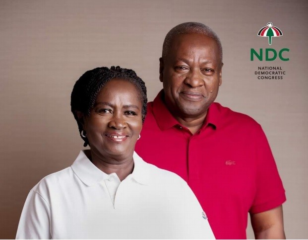 Naana Jane Opoku Agyemang and John Mahama