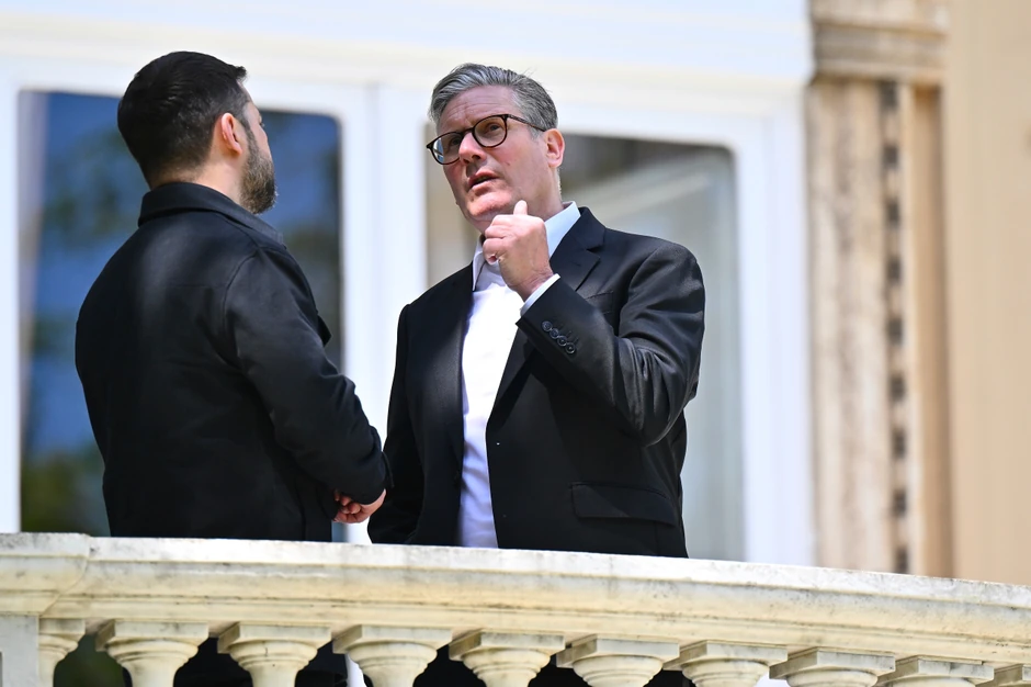 Kir Starmer i Volodimir Zelenski
