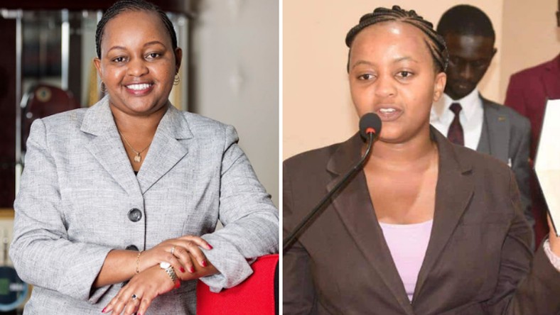 Kirinyaga Governor Anne Waiguru and her look alike Anne Mwangi Mvurya (Courtesy)