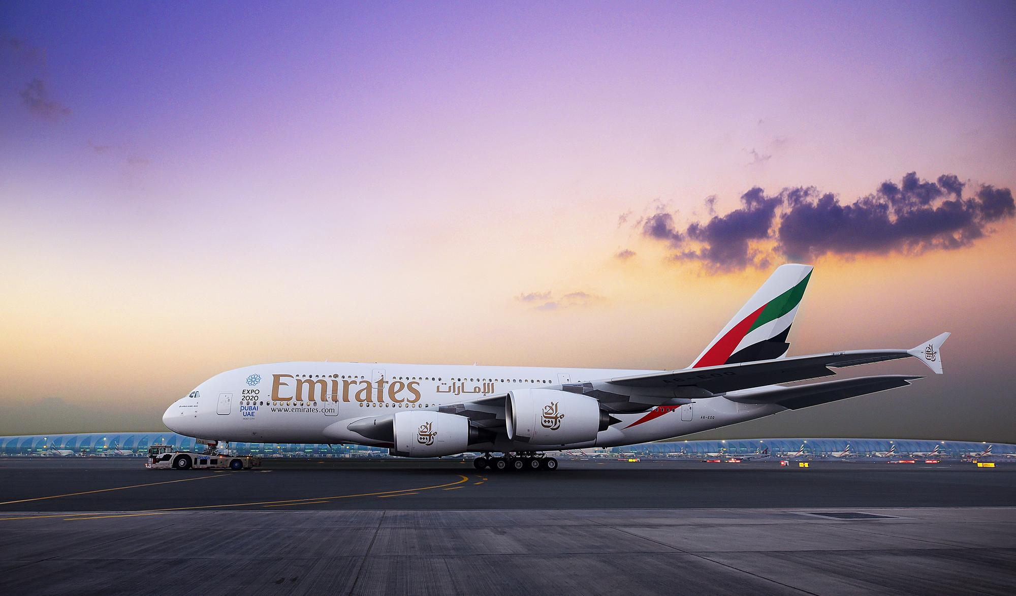 Najkratší let A380tky smeroval z Dubaja do Saudskej Arábie - trval necelé tri hodiny.