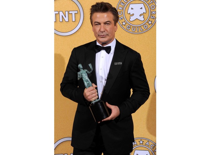 Alec Baldwin, gwiazda serialu 'Rockefeller Plaza 30' ze statuetką dla najlepszego aktora w serialu komediowym