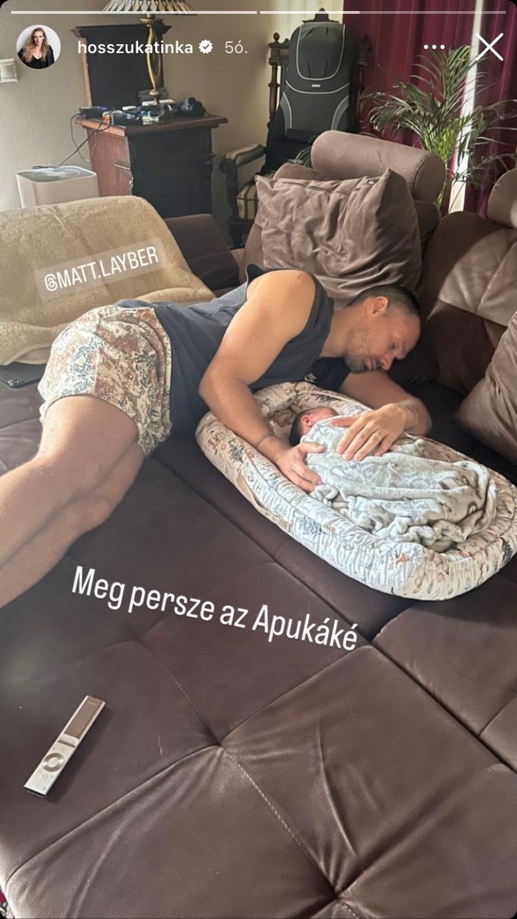 Hosszú Katinka persze az édesapák mellett sem mehetett el szó nélkül