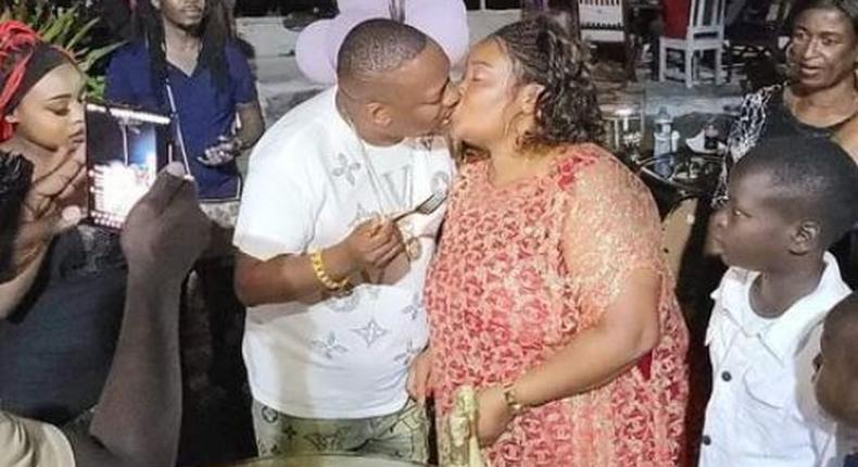 File image of former Nairobi Governor Mike Sonko and his wife, Primrose Mbuvi pictured during her birthday