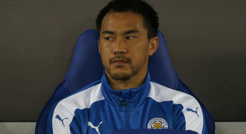 Leicester City's striker Shinji Okazaki, pictured in September 2016, is preferred to Jamie Vardy by manager Claudio Ranieri