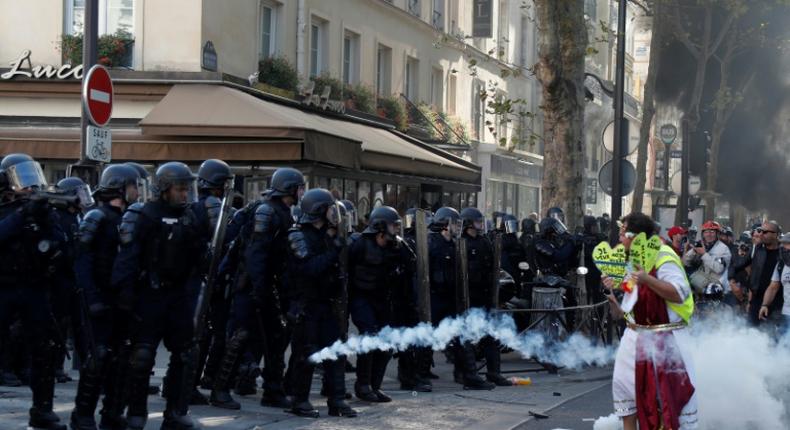 Paris mobilised 7,500 members of the police for Saturday's protests