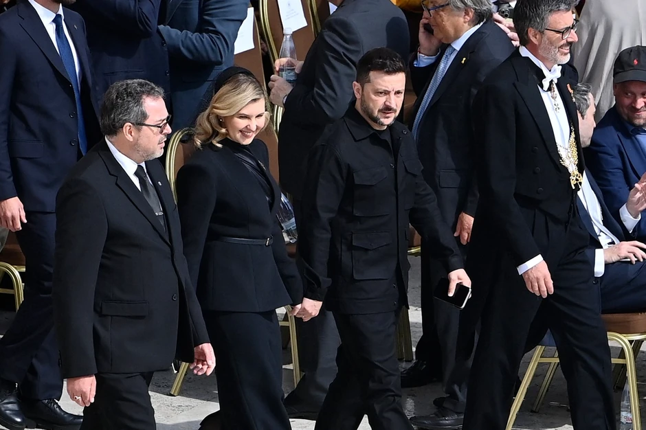 Volodimir Zelenski i Olena Zelenska u Vatikanu