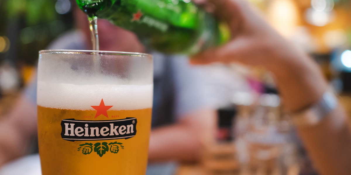 Obroty Heinekena wzrosły o jedną trzecią w pierwszym półroczu 2022 r. 