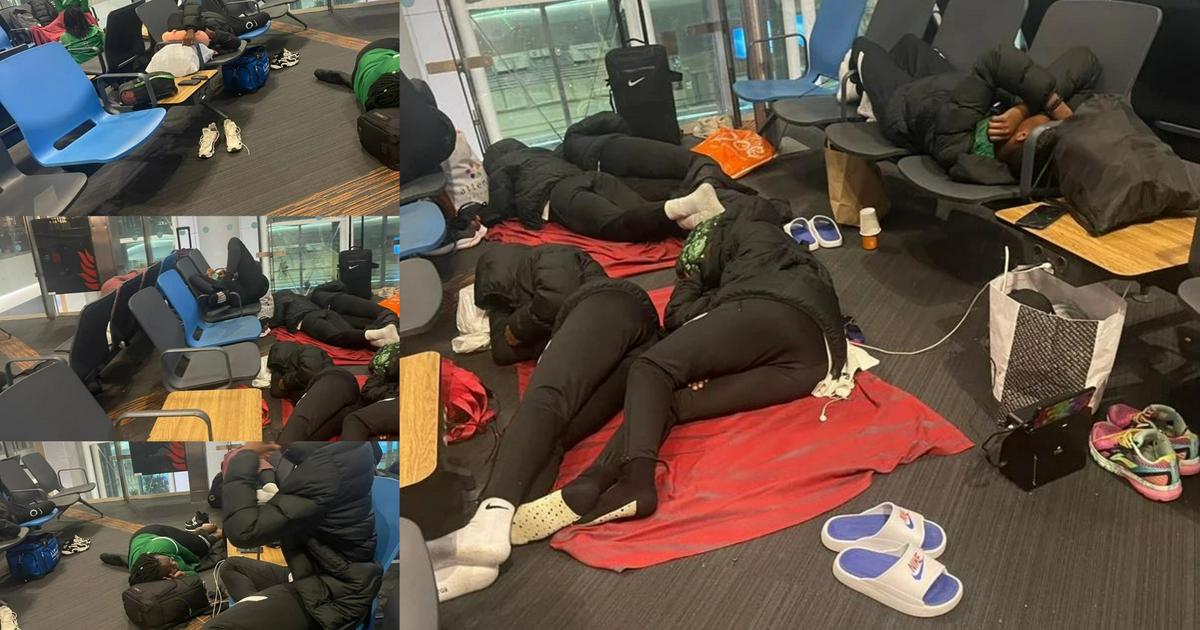 Hawks, Nijerya’ya dönerken Türkiye’nin havalimanının zemininde uyuyor [Photos]