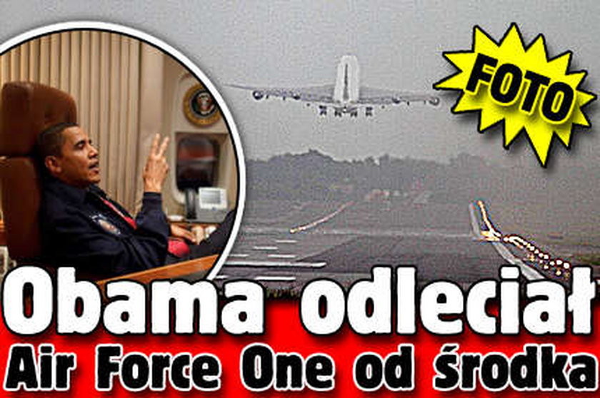 Obama odleciał. Air Force One od środka. FOTO