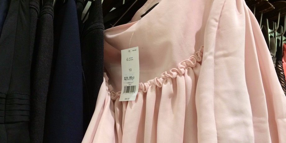 This skirt was hanging on the sale rack in February.