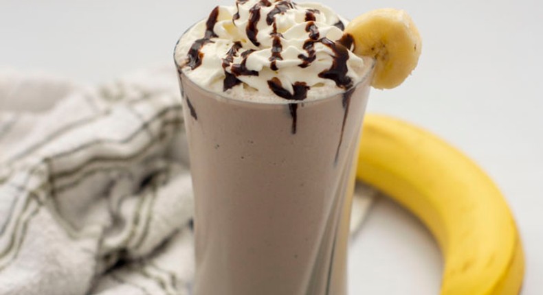 Banana nut shake