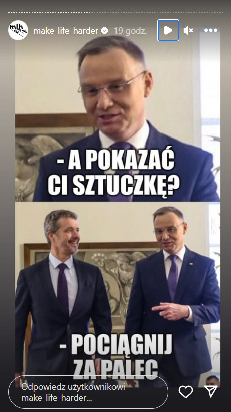 Wizyta króla Fryderyka X w Polsce — memy