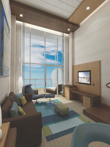 Luksusowe apartamenty są wyposażone w tarasy