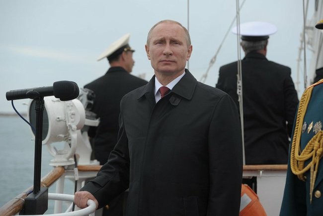 Władimir Putin w Sewastopolu, maj 2014 r.