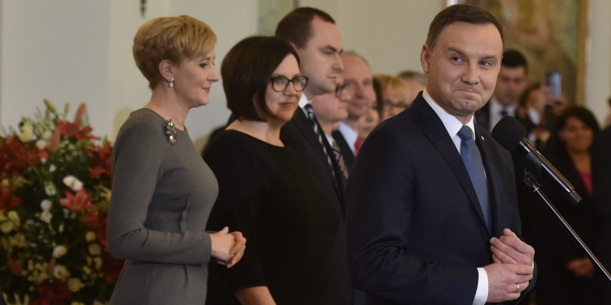 Prezydent Andrzej Duda z małżonką