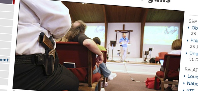 Pastor: "Przynieście broń do kościoła"