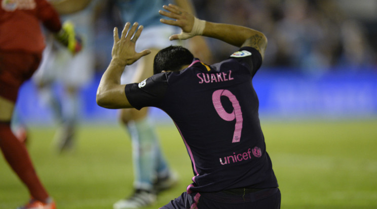 Bár a gólokat a védelem hozta össze, Suárez helyettük is dühöngött egy sort /Fotó: AFP