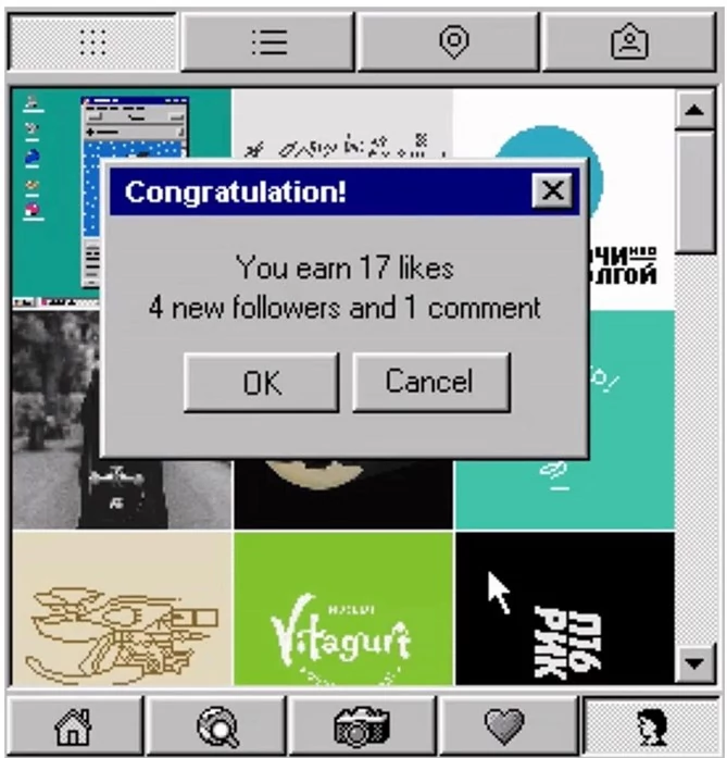 Instagram for Windows 95