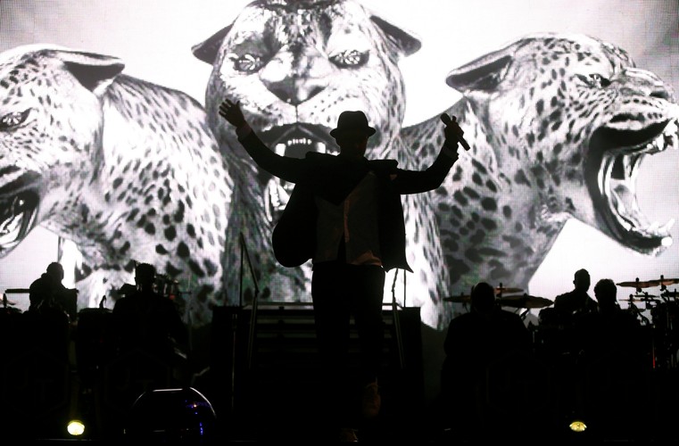 Justin Timberlake podczas występu na Rock in Rio w Lizbonie