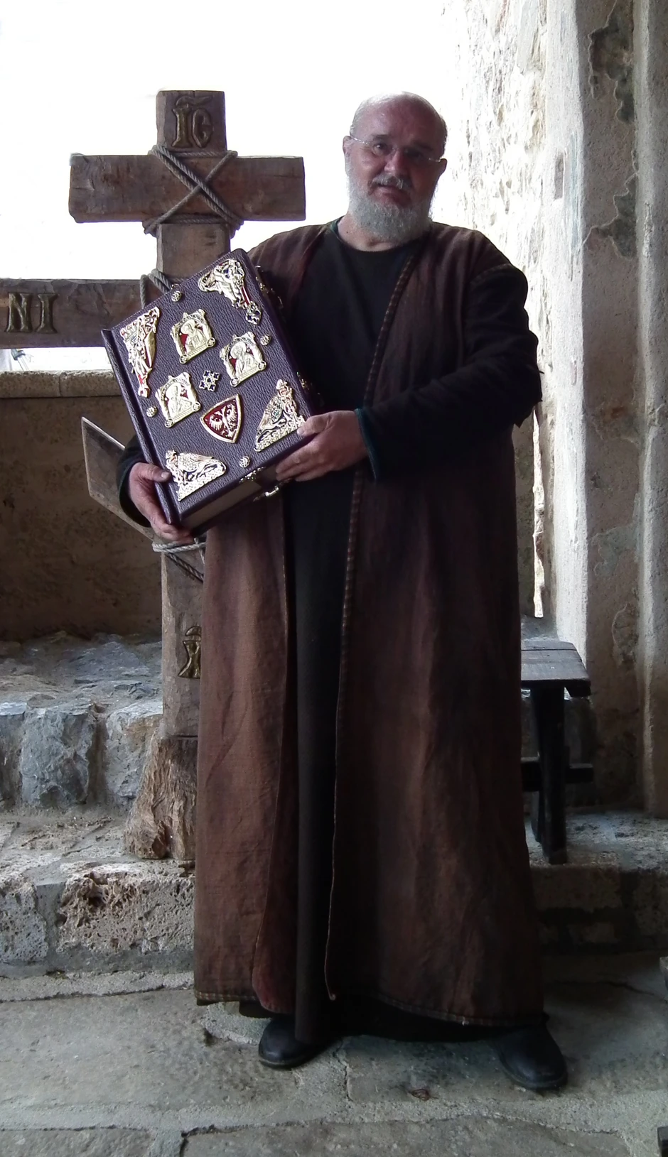 Svetozar na snimanju Nemanjića sa svojim fototipskim izdanjem