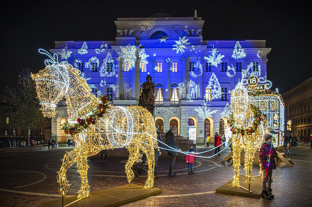 Inauguracja iluminacji świątecznej w Warszawie