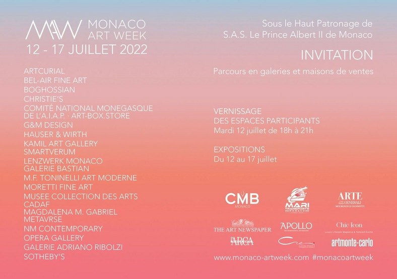 Kilkanaście galerii i domów aukcyjnych w Monako połączy siły, aby zabrać miłośników sztuki w artystyczną podróż