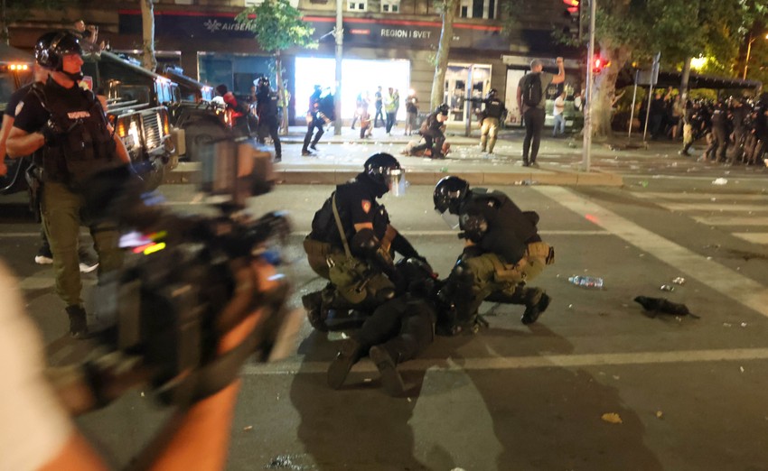 Beograd protest studenti vidovdan incidenti