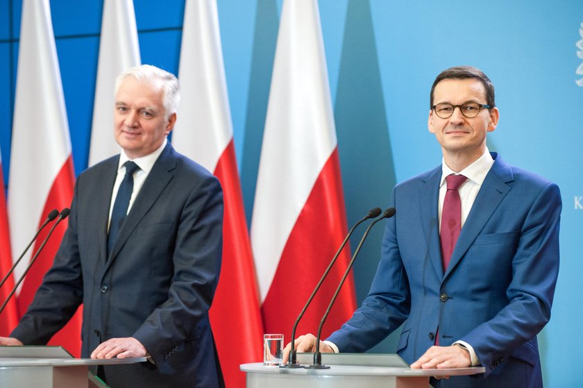 Jarosław Gowin i Mateusz Morawiecki