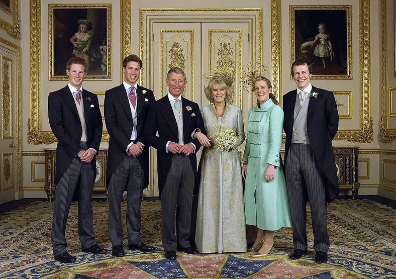 Książę Karol, księżna Camilla z dziećmi