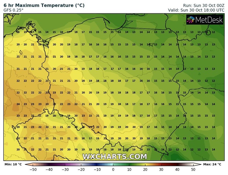 Na Śląsku temperatura wyraźnie przekroczy 20 st. C