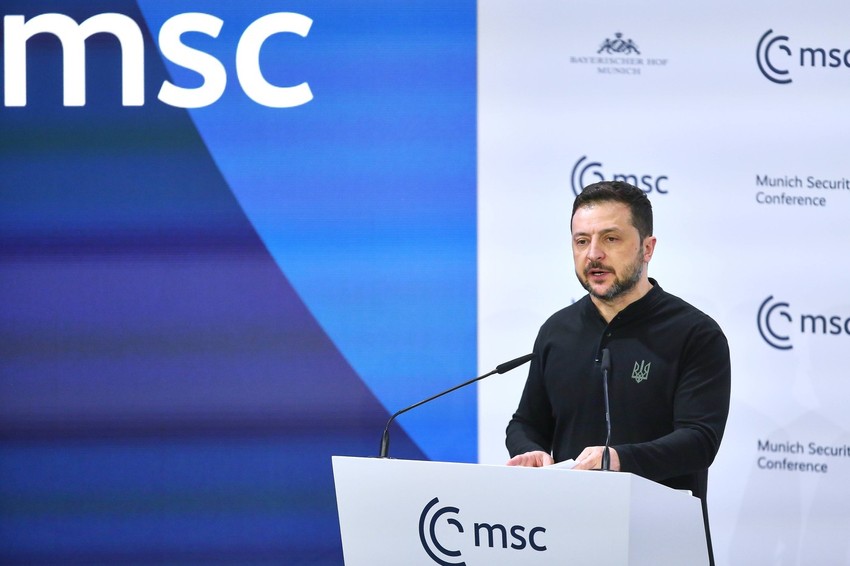 Volodimir Zelenski na Minhenskoj bezbednosnoj konferenciji