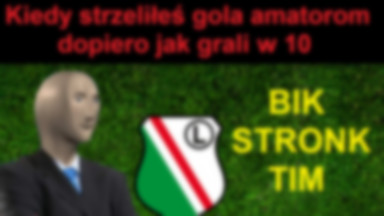 Legia Warszawa wymęczyła awans. Memy po meczu z Linfield FC