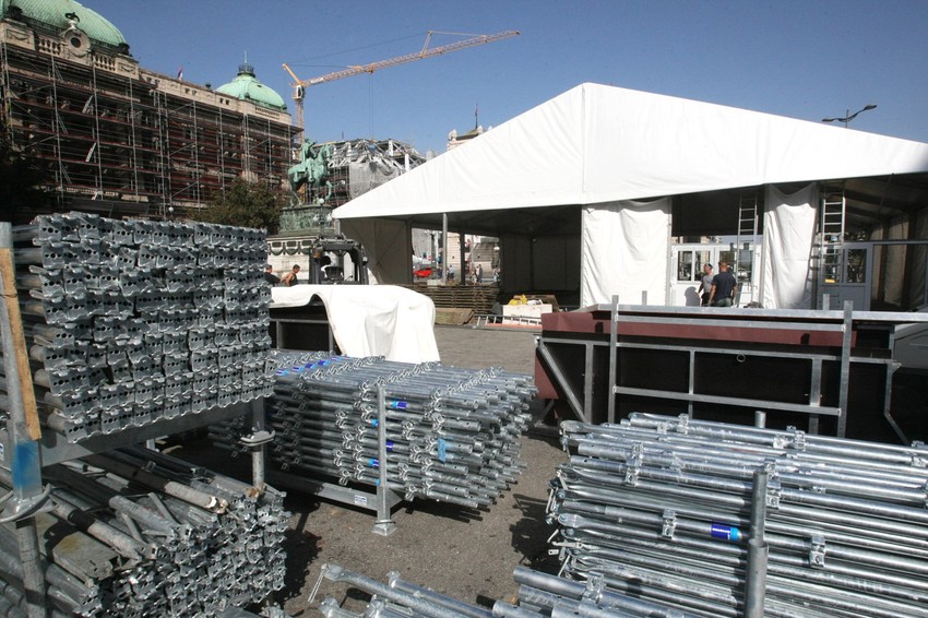 Šator u kom će biti trofej