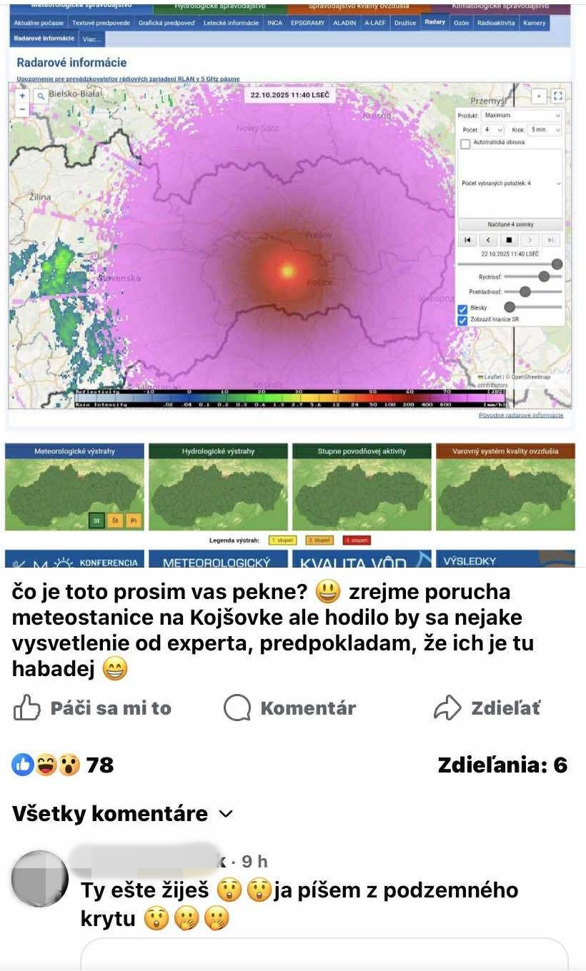 Porucha na radare zaskočila Slovákov.
