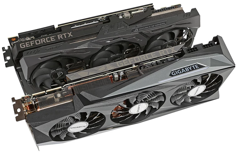 Gigabyte GeForce RTX 3090 GAMING OC 24G – karta Gigabyte'a jest  zauważalnie dłuższa niż do niedawana topowy model RTX 2080 Ti w wersji STRIX od Asusa