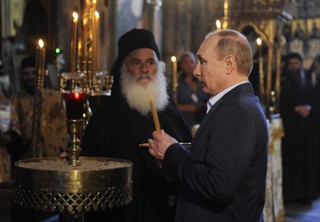 Grecja: Władimir Putin na górze Athos
