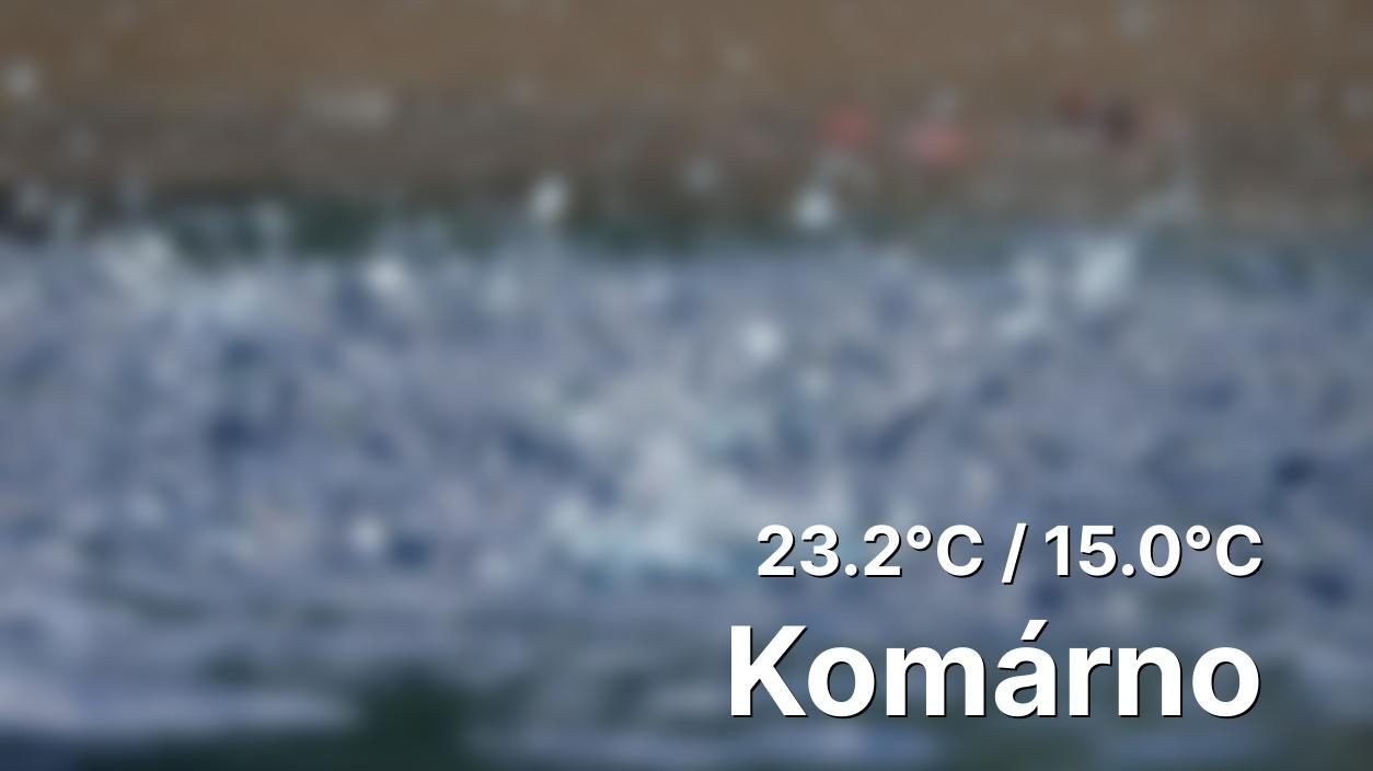 Aktuálne počasie pre Komárno dnes (10. 09. 2024) Počasie.sk