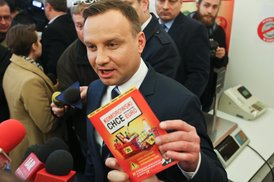 WARSZAWA PIS DUDA BRONKO-MARKET OTWARCIE (Andrzej Duda)