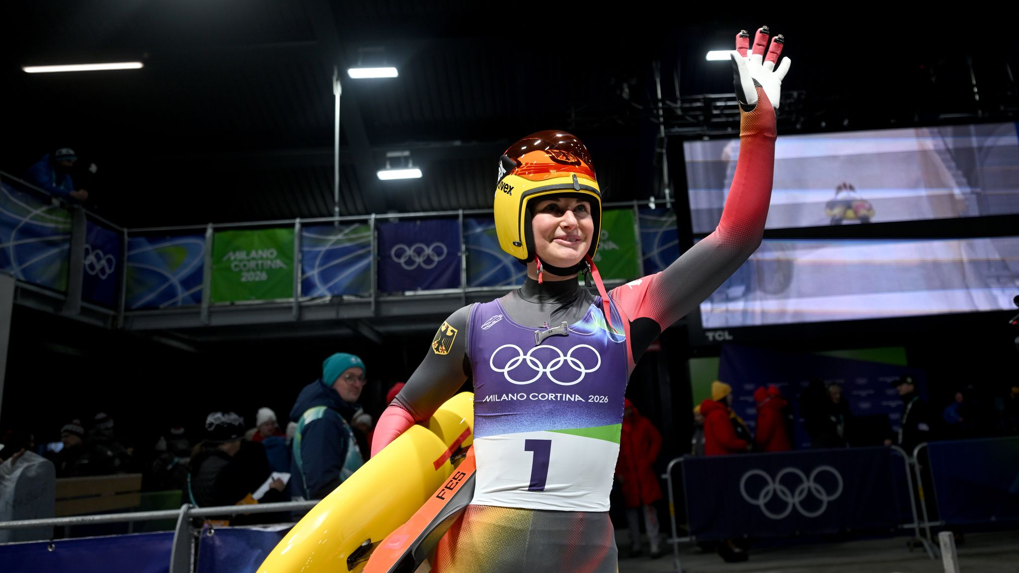 0,61 Sekunden Vorsprung: Taubitz führt deutsche Doppelführung im Olympia-Rennrodeln