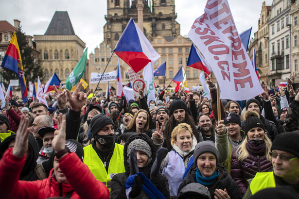 Czechy Praga protesty