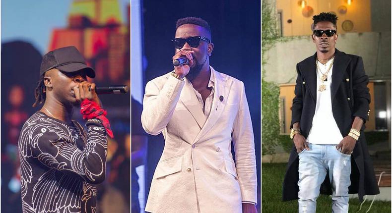 Stonebwoy, Sarkodie and Shatta Wale