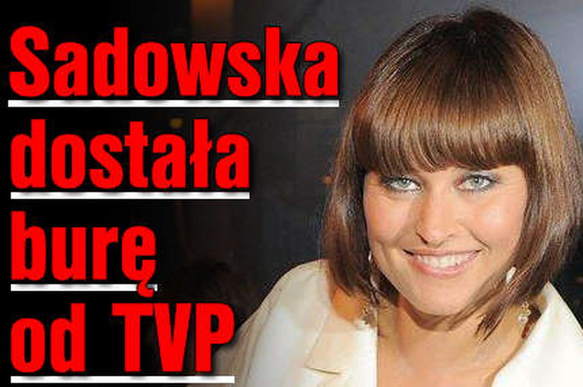 Sadowska dostała burę od TVP
