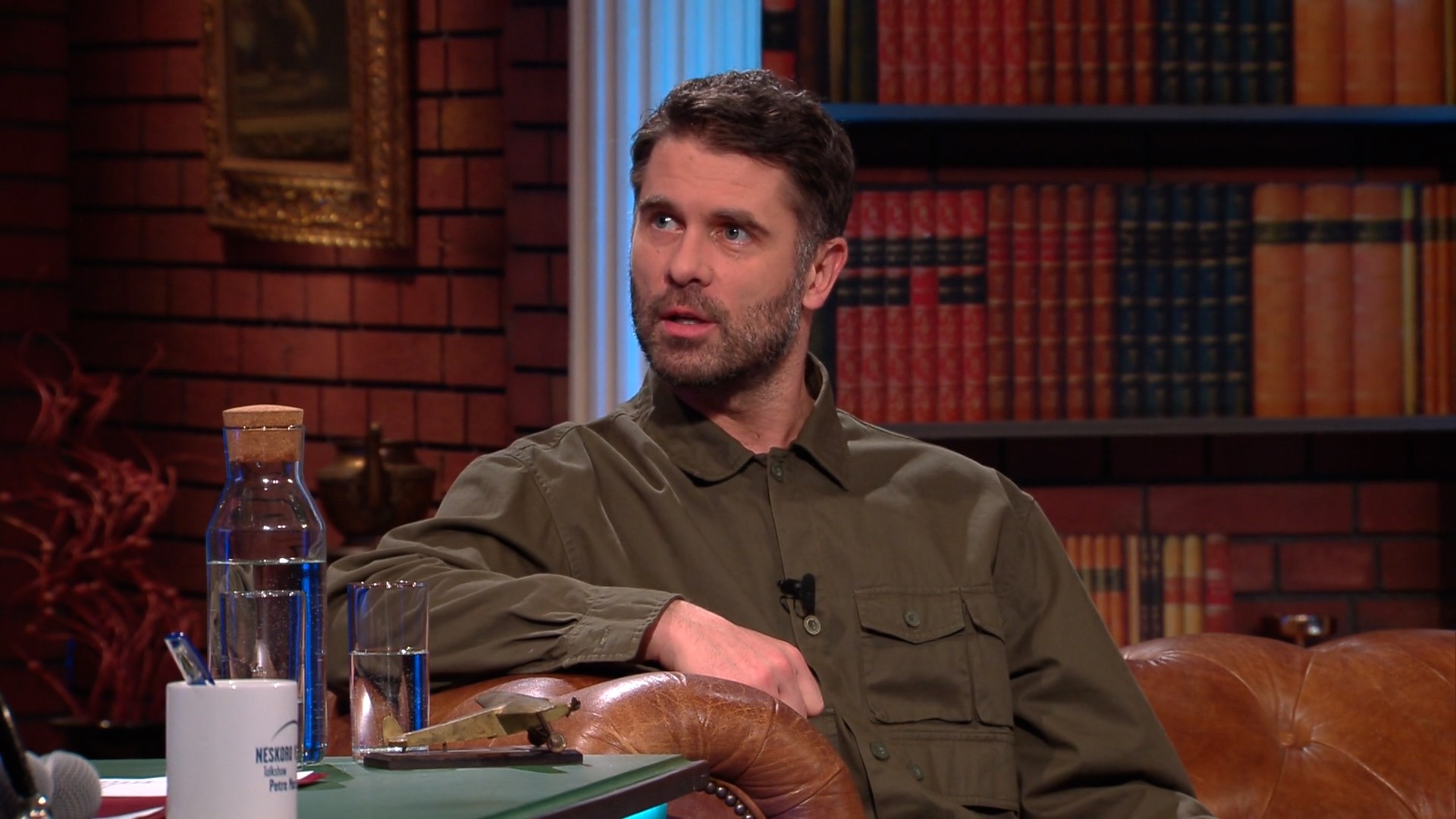 Ján Dobrík v talkšou Neskoro večer.