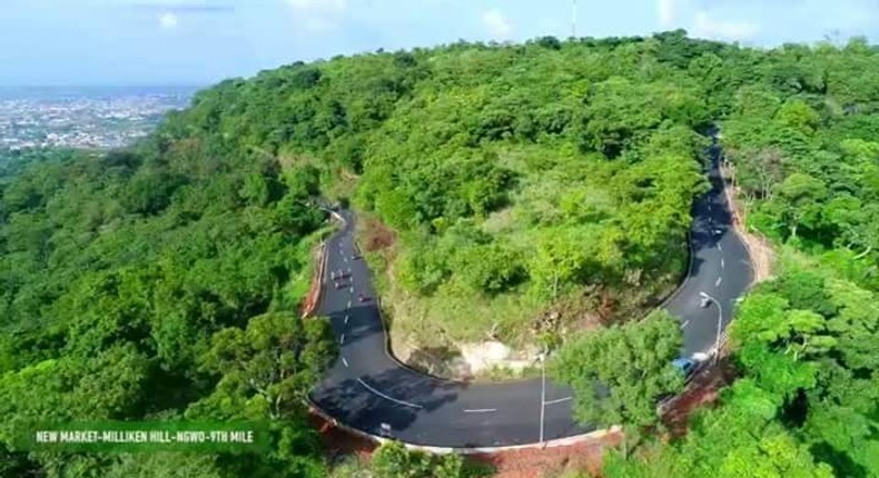 Aerial view of Milliken hill road [Daily post]