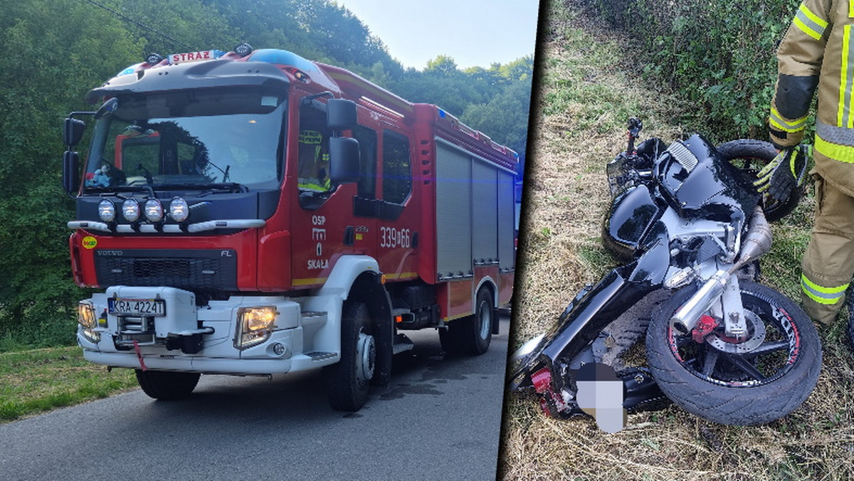 Prowadził motocykl bez uprawnień. 16-latek wjechał w spacerowiczów