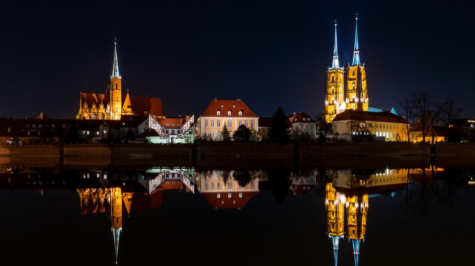 Wrocław nocą (zdjęcie ilustracyjne)